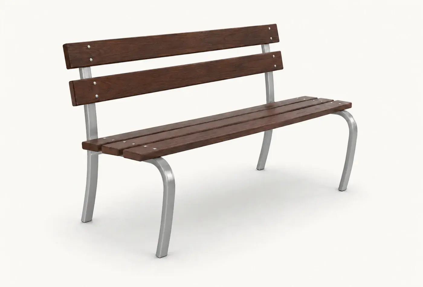 Banc bois et acier BA7SA — mobilier urbain Jarco